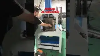 Single station hydraulic semi-automatic feeding channel steel cutting machine, made in China.