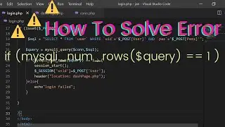 Admin Login Page in PHP MySQL (2022) 🔥🔥🔥 | select query error Page in PHP