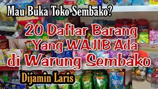 Barang Yang Wajib Ada di Warung Sembako Saat Memulai Usaha Toko Sembako