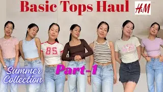 Basic Tops Haul from H&M| Everyday Wear Tops| Must have Tops| Everything Under 800| #trending  #tops