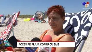 Acces pe plaja Corbu cu SMS - Litoral TV