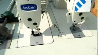BROTHER&reg; two head hair weft sewing machine.