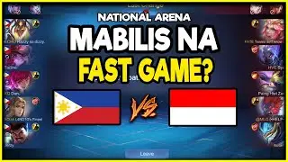 SOBRANG MABILI NA FAST GAME BA? | Team Philippines vs Indonesia - National Arena