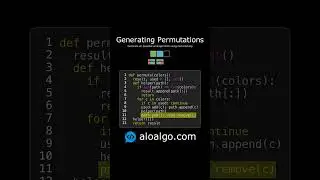 Generating Permutations Explained Visually - 3 Colors