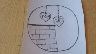 Mom Dad Drawing Easy Step by Step / Mom Dad Drawing Easy / Pencil Drawing / How to Draw Mom Dad