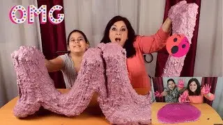 MEGINT ÖSSZEGYÚRTUK! 10 KILÓS SLIME! :)