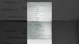 Dimensions of Quantities from Electromagnetism...........#basic #learning #education