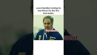 Lewis Hamilton at Ferrari! #lewishamilton #ferrarif1 #memes #meme #automobile #funny #f1 #fyp #viral