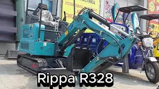 Обзор миниэкскаватора Rippa R328
