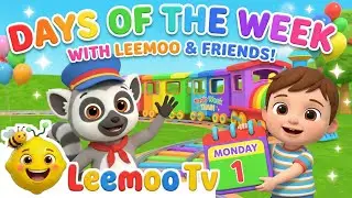 🚂 Magic Week Train Song! Learn Days of the Week for Kids | Fun 3D Animation with Leemoo! 🌈