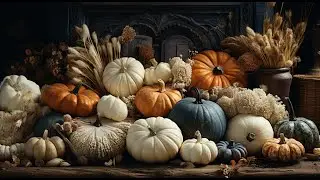 Fall TV art | pumpkins | Thanksgiving ambience screensaver | Samsung Frame TV | Smart TV paintings