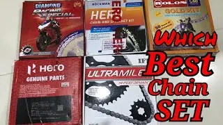 Hero Super/glamour best chain kit || glamour best chain set||Super splendor best Chain set🟢