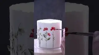 Flower drawing&hearts;️🌿 #buttercream #buttercreamflower #edibleart #paletteknife