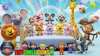 Ten in the Bed| Finger Family| Wild Animals| Pussy Cat | TinySmile Toons Nursery Rhymes & Kids Songs