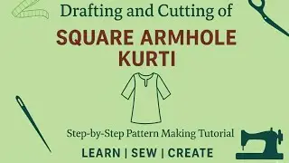 Square Armhole kurti #DIYKurti #StitchingTutorial #SewingForBegners#TailoringTips #SewWithme 