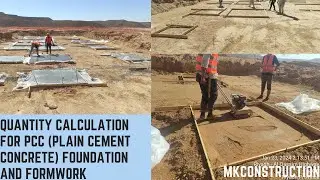 Quantity Calculation for PCC Foundation & Formwork: A Comprehensive Guide-LEC 4