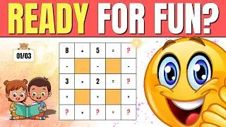 Three Fun Math Grid Puzzles for Grade 1 | Are you Ready? | Safe Place