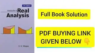 Real Analysis By SK Mapa Full Book Solution #bscmaths #realanalysis #realanalysisskmapa