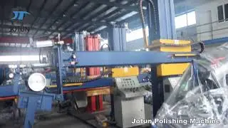Dish end outside polishing machine