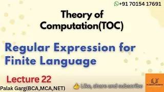 Regular Expression for Finite Language | TOC Explained 🔥#toc#computerscience#theoryofcomputation