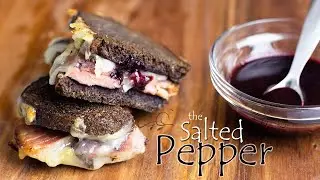 Ham and Brie Grilled Cheese in the Ninja Foodi Digital Air Fry Oven