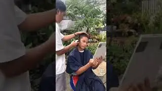 Buzz cut mullet