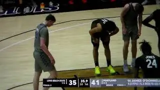 Portland's James O'Donnell fouled, hits free throws vs. Long Beach State