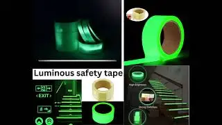 Glow in The Dark Tape - Luminous Photoluminescent/Luminescent Emergency Roll Safety Egress Markers