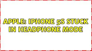 Apple: Iphone 5s stuck in headphone mode