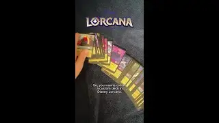 Disney Lorcana: How to Deck Build in 60 Secs #shorts