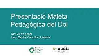 Presentació de la Maleta Pedagògica del Dol