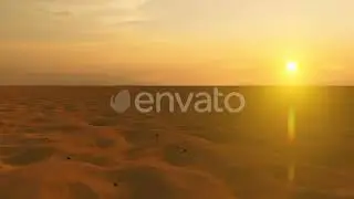 Sunset View in the Desert | Motion Graphics - Envato elements