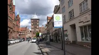 L&uuml;beck gro&szlig;e Burgstrasse Bushaltestelle Bildimpressionen