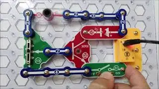 Control de corriente por fotoresistor de un BJT PNP.