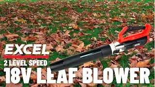 Excel 18V Cordless Leaf Blower | Dual Speeds for Effortless Results!