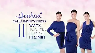 11 Ways to Wear a Long Sleeved Convertible Infinity Tunic Dress/Top CALLA HENKAA