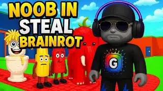 Я ПЕРВЫЙ РАЗ ИГРАЮ в УКРАДИ БРЕЙНРОТ! НОВИЧОК в ИГРЕ ROBLOX Steal a Brainrot!