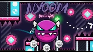 Geometry Dash - NYOOM 100% All Coins [Medium Demon] By Cerufiffy