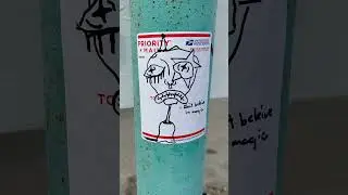 an old video of mine spreading art:) #punk #stickers #weirdart #doodleart #viralvideo