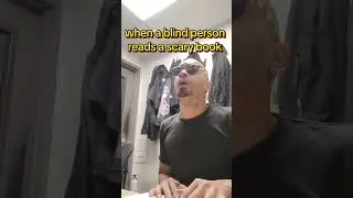 blind people reading scary books #relatable #trending #funny #blind #braille #fyp