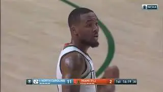 North Carolina Tar Heels vs Miami Hurricanes basketball 2017 Jan 28