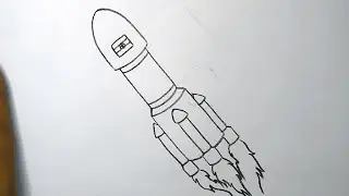 How to draw a rocket | Rocket  drawing simple | Rocket drawing easy step by step