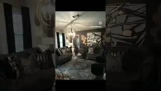 Living room decor in a pop of gold white and black