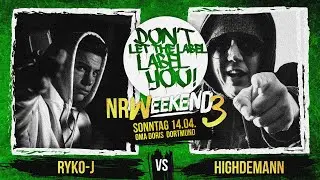 Ryko-J vs Highdemann // DLTLLY RapBattle (NRWeekend3 // Dortmund) // 2019