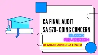 SA 570: Going Concern  for CA Final and Intermediate 
