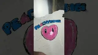 Making a Peachybbies Tattoo on my Slime!