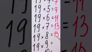 New math magic! Easy multiplication 1️⃣9️⃣✖️9️⃣🟰❓