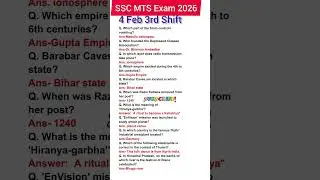 SSC MTS Exam Analysis 2026|4 February 3rd Shift|SSC MTS Exam Analysis Today#sscmts#ssc