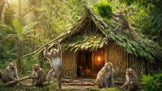 When Monkeys Built Their Own Jungle Home 😮🐒