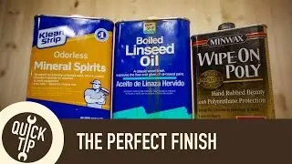Finishing: How to Mix and Apply an Oil/Poly Blend